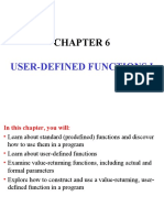 User Defined Functions