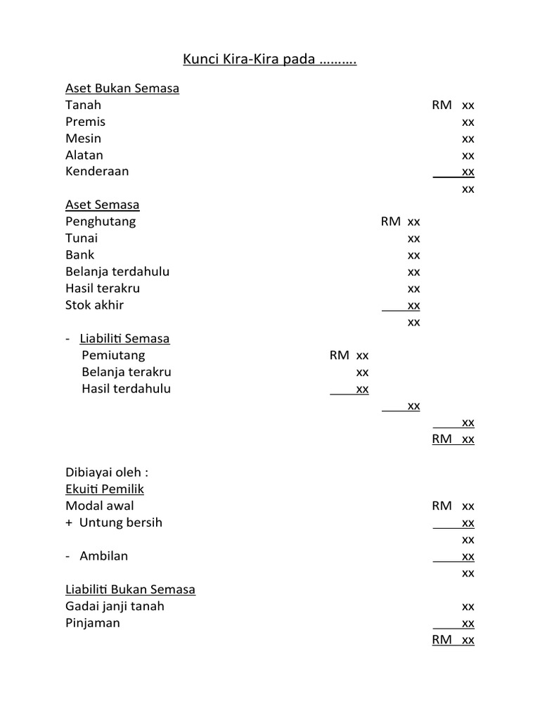 Kunci Kira Kira Penyata Pdf