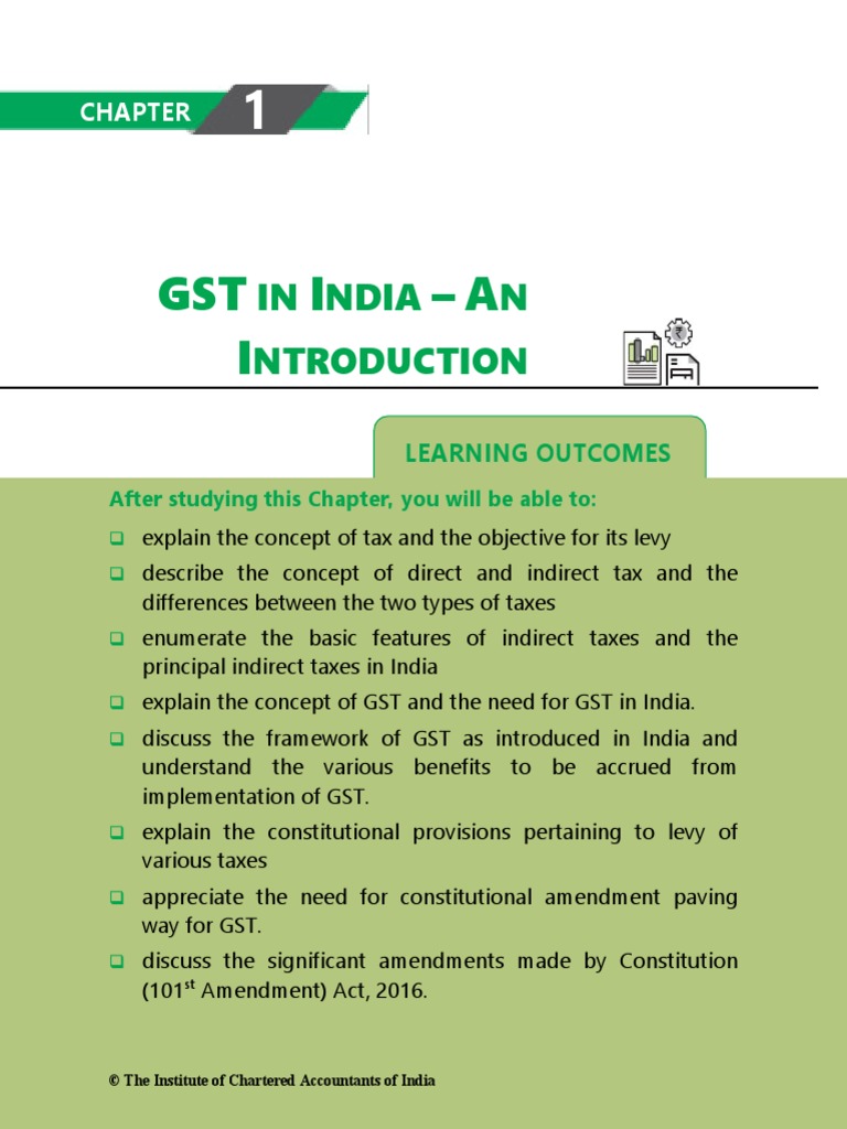 Introduction to GST in India | PDF | Indirect Tax | Value Added Tax