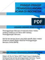 Prinsip Penanggulangan Bencana