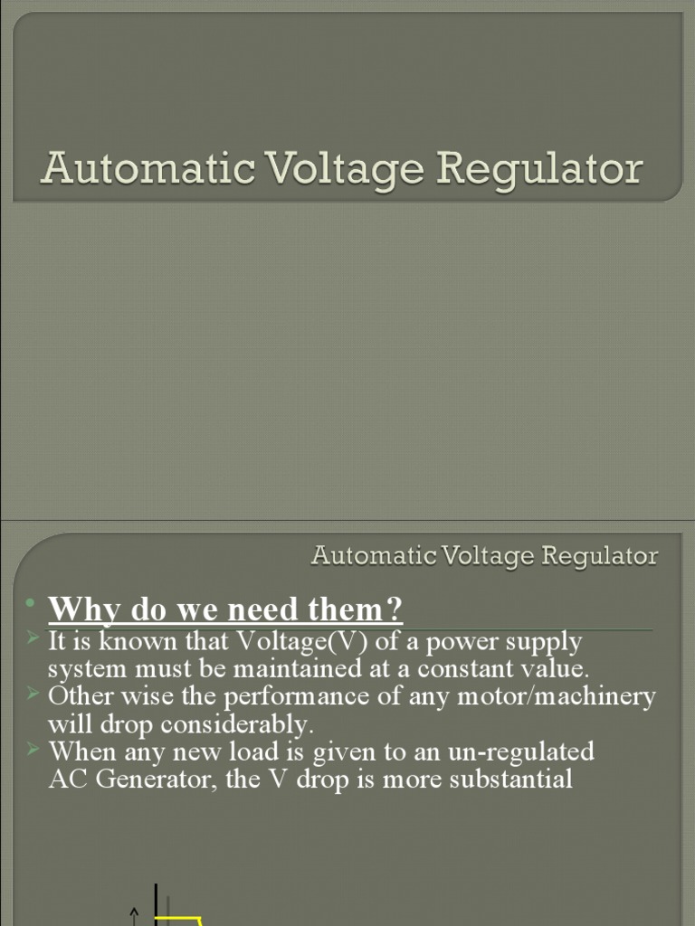 Understanding Automatic Voltage Regulators | PDF