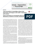 How Innovation in Knowledge Reduces Food Destruction 2017 Journal of Innov