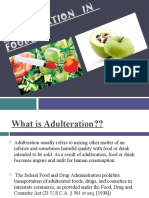 Adulteration in Foods 1