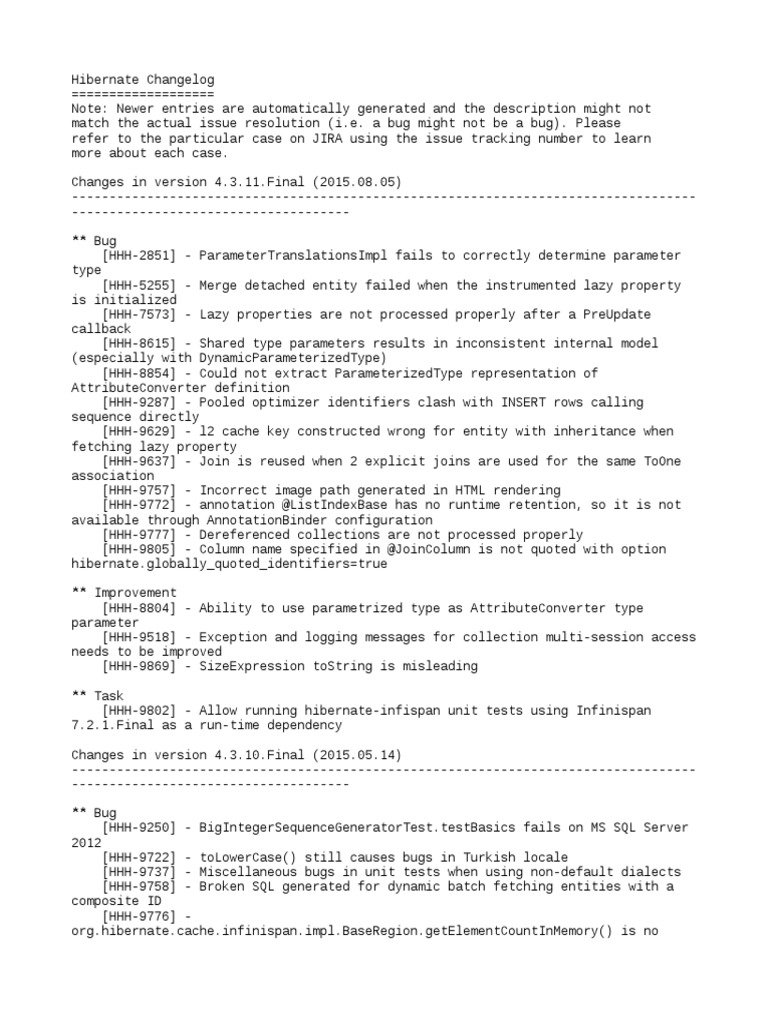 Change Log Oracle Database Data Management