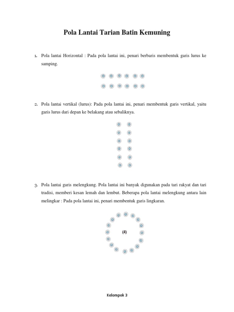 Pola Lantai Tarian Batin Kemuning Pdf