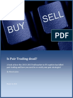 Is Pair Trading Dead