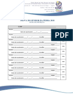 Ficha Inscriçao Canoagem SR Da Pedra 2018