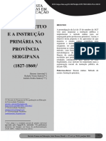 Ensino mútuo e instrução primária em Sergipe (1827-1860