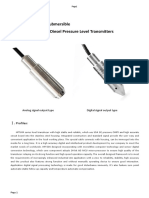 HPT604 Level Sensor Datasheet-Fuel Application - RS485