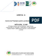 Anexa 6 - Cererea de Finantare Si Documentele Prevazute de Aceasta Pentru Proiectele de Servicii