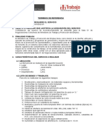 Contratación del servicio de Acondicionamiento 