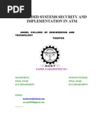 Embedded Systems Security & Implementation in Atm (1)