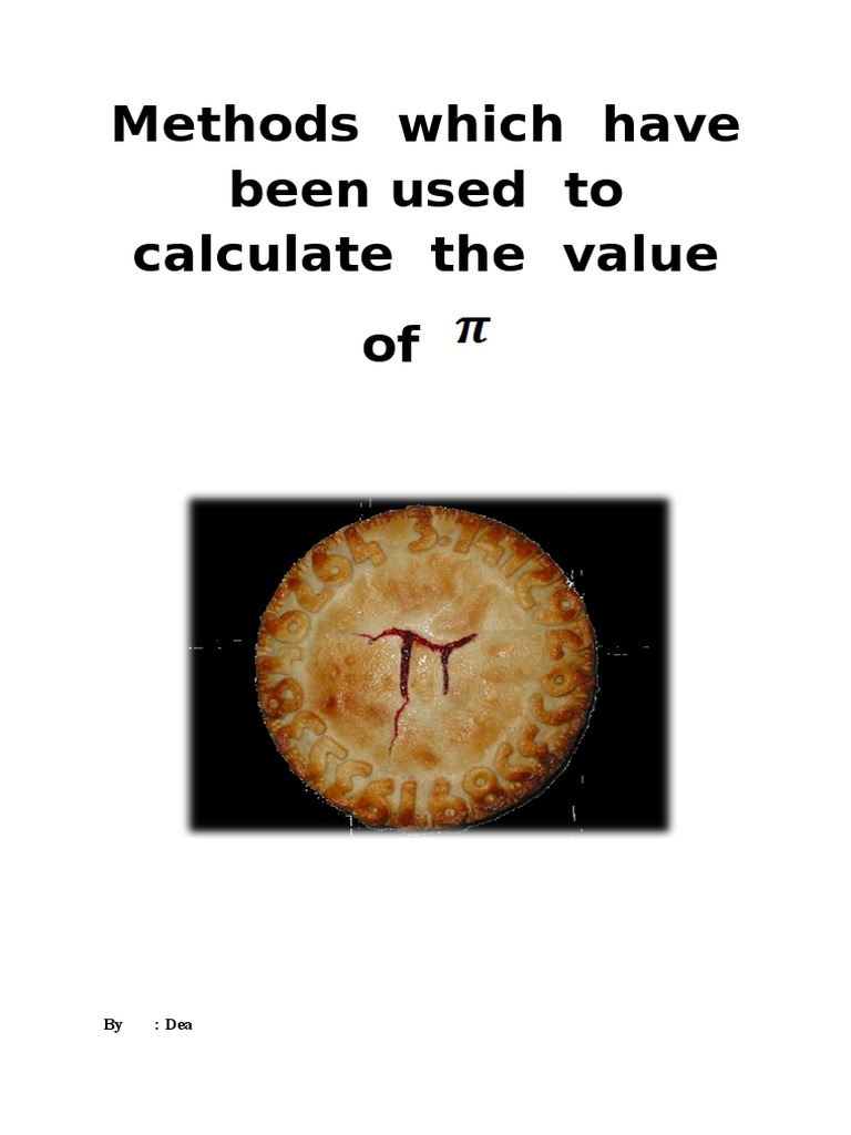 Approximating the Value of π | PDF | Mathematical Objects ...