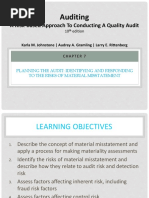 Financial Statement vs Assertion Level Risks | PDF | Audit | Risk