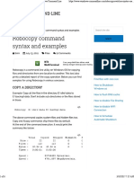 Robocopy Command Syntax and Examples