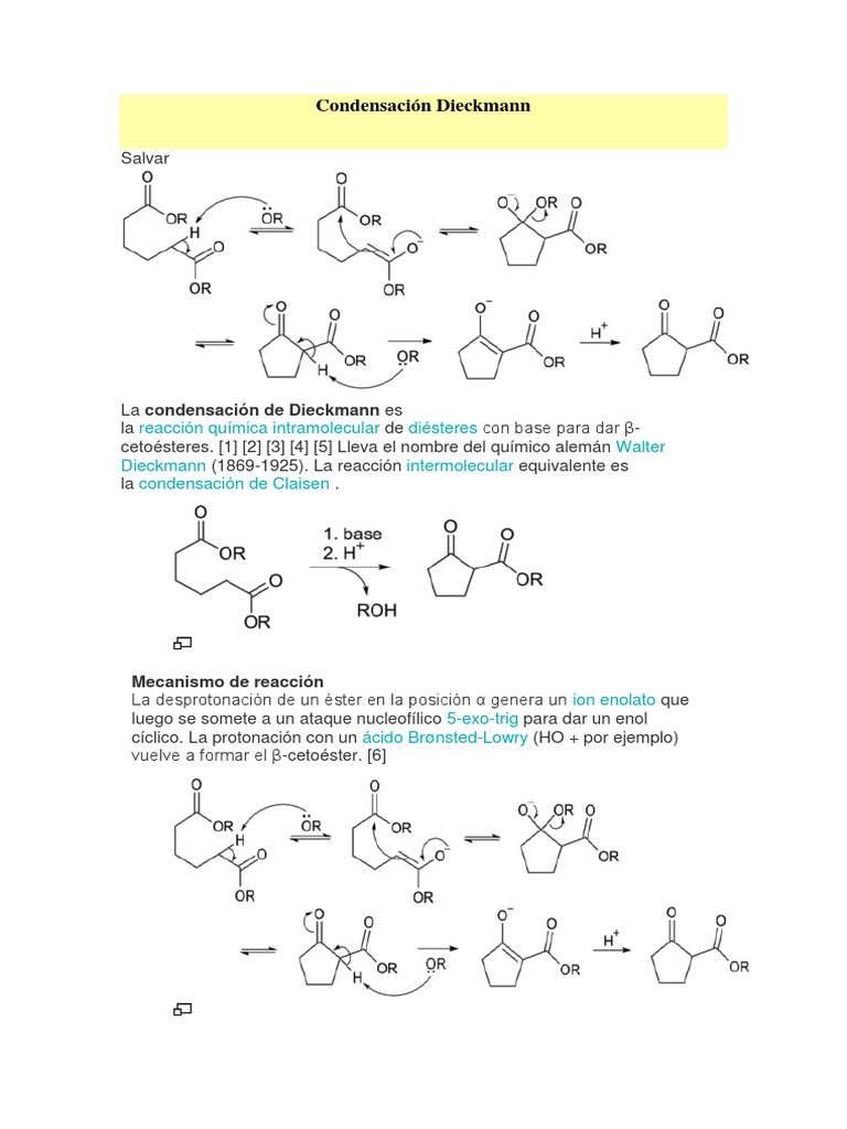 Condensación Dieckmann