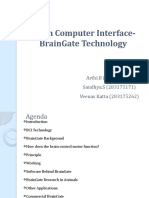 Brain Computer Interface-Braingate Technology: Arthi.B (283175017) Sandhya.S (283175171) Veenas Katta (283175262)
