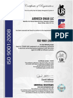 ISO 9001 Certification for HVAC, Mechanical, Electrical and Fabrication Services