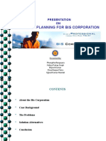 Network Planning Presentation for Bis Corporation