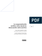 La Argumentación Jurídica Vista Desde Los Desacuerdos Entre Juristas