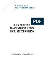 Buen gobierno y transparencia, ética en el sector público