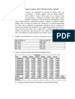 Mercado de Capitais - Lista de Exercícios 1