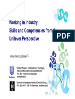 Skills and Competencies From The Unilever Perspective PDF