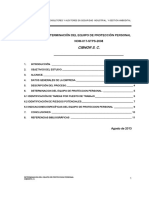 Informe NOM017 EQUIPO PROTECCION PERSONAL PRENDAS CIBNOR PDF