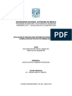 Aplicación de Bim (Building Information Modeling) en La Formulación de Proyectos Inmobiliarios