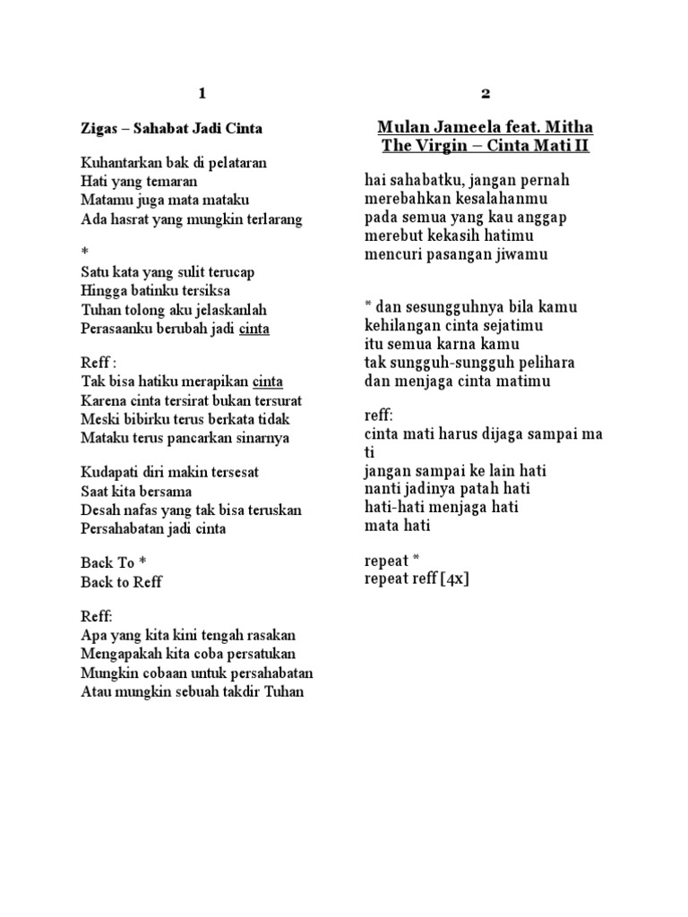 Lirik Lagu Ibu | PDF