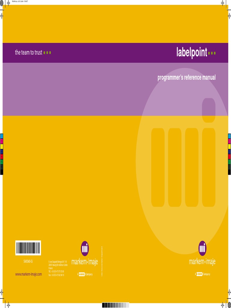 02 Labelpoint Programmer S Reference Manual PDF | PDF | Universal ...