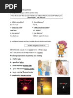 INGLES- Answering personal questions 