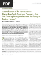 US Forest Service report on forest resiliency