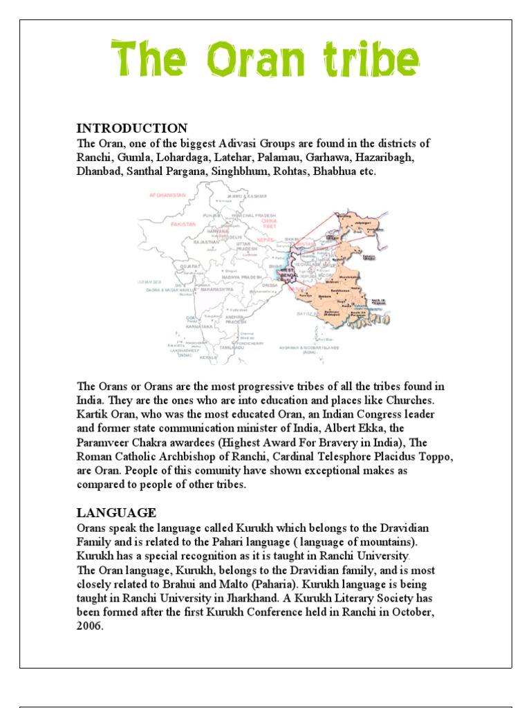 The Oran Tribe Religion And Belief Religion & Spirituality