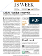 A Slow Road For Stem Cells