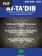 Download Jurnal At-Tadib volume 1 nomor 2 Agustus-November 2009 by Khairul Umami SN38622354 doc pdf