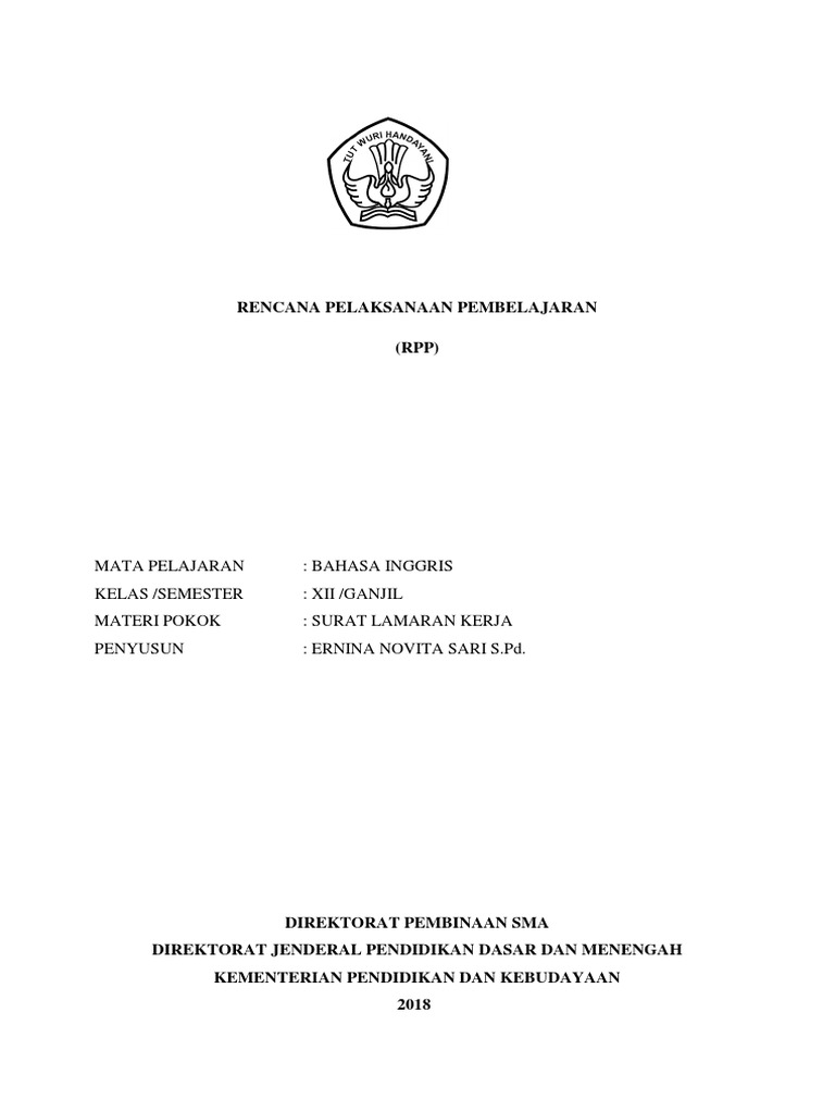 RPP Application Letter | PDF