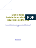 El Abc de Las Instalaciones Electricas Industriales PDF Gratis PDF