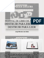 Jorge Miroslav Jara Salas - Festival de Libro de Artista, Destruir Para Escribir. Destruir Para Leer