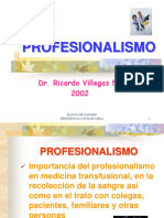 Profesionalismo en medicina transfusional