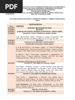 Cronograma de Leituras Governo Comercio Poder Na America Portuguesa 2017 2