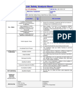 Job Safety Analysis Sheet: Erection & Use of Scaffolding