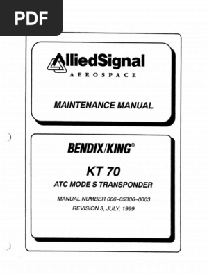 Kt 70 installation manual