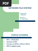 Network File System: Nisarg Patel 08BCE056 Guided By: Mr. Tejas Mehta