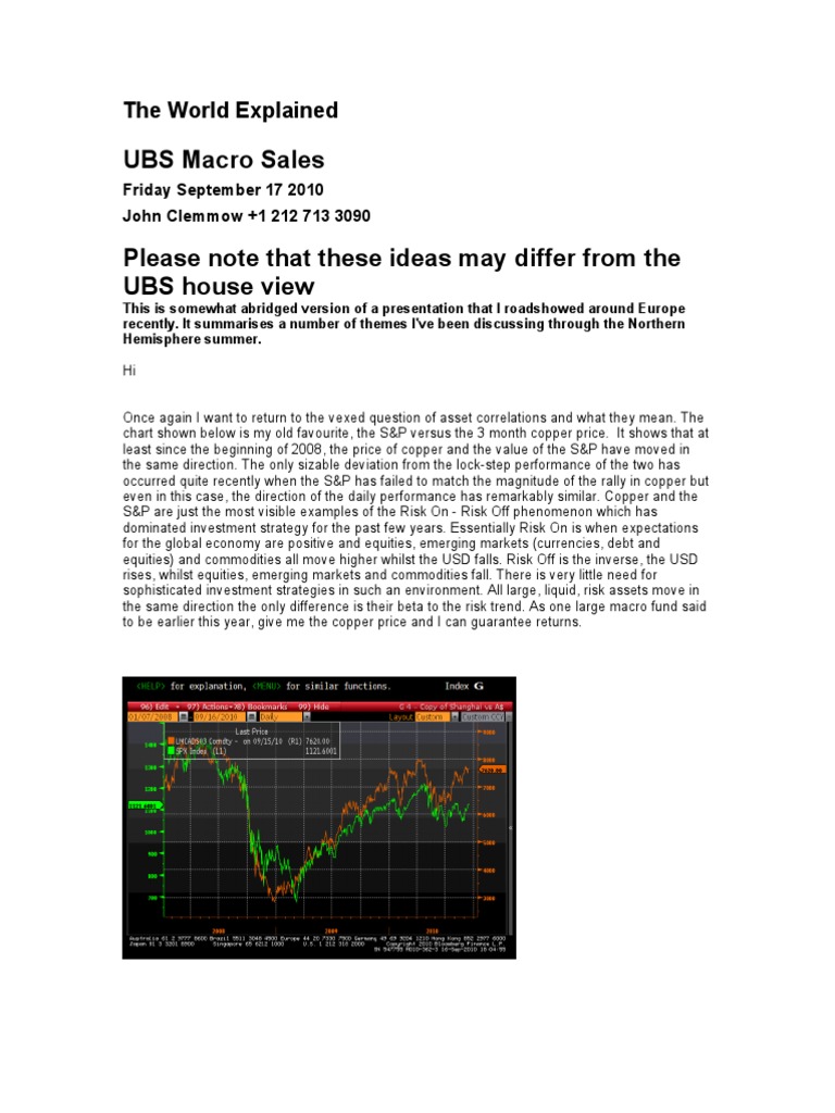 The World Explained | PDF | Commodity Markets | Ubs