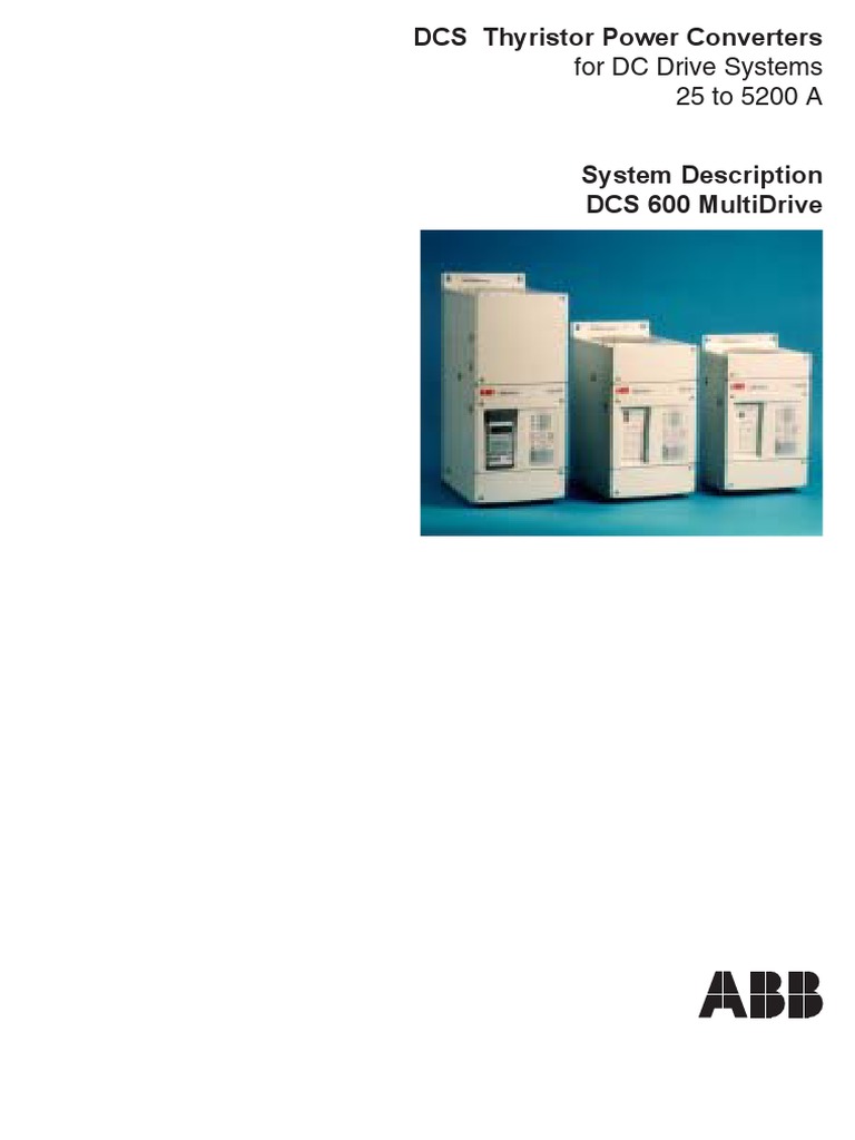 3ADW000072R0601 DCS600 System Description e F PDF | PDF | Manufactured ...