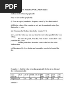 To Locate Median Graphically