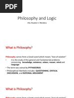 Philosophy and Logic: Atty. Reyaine A. Mendoza