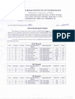 Notice For ECE ME BT For 3rd and 5th Sem PDF