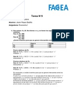 Tarea #2 Economía